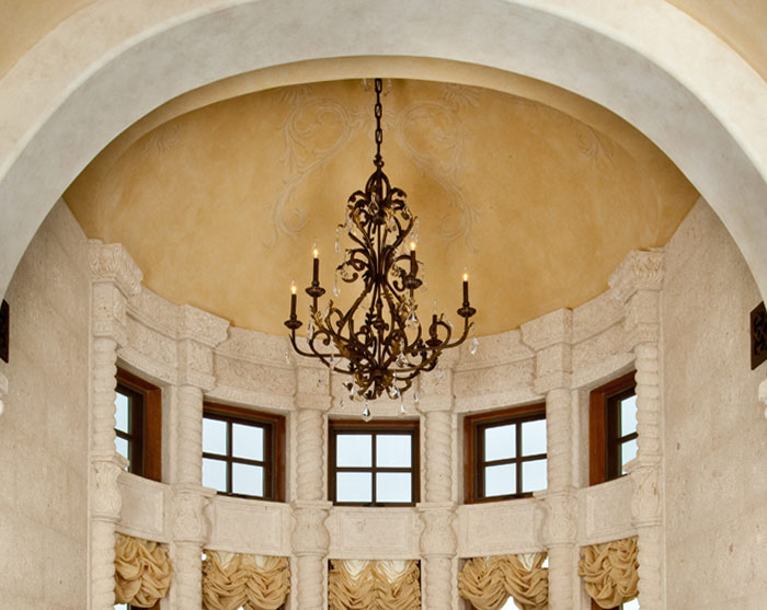 custom dome design in master Bath.
